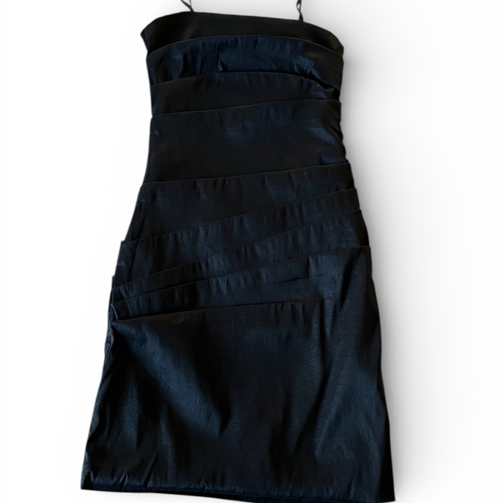 Bardot Black Ruched Bodycon Mini Dress | Size S / US 4